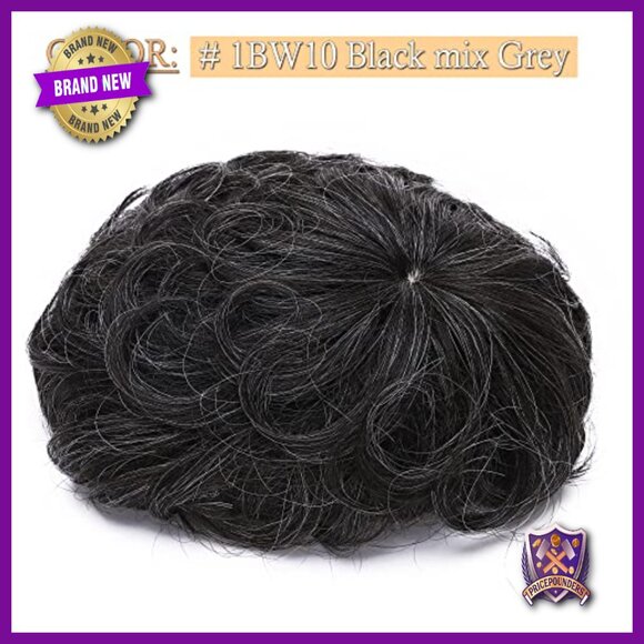 Human Hair Topper for Thinning Hair, 150% Density, 4 Inch Curly Wig main image 4